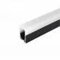 Preview: Alu Profil Medium 30x30mm schwarz eloxiert für LED Streifen